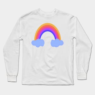 Rainbow and clouds Long Sleeve T-Shirt